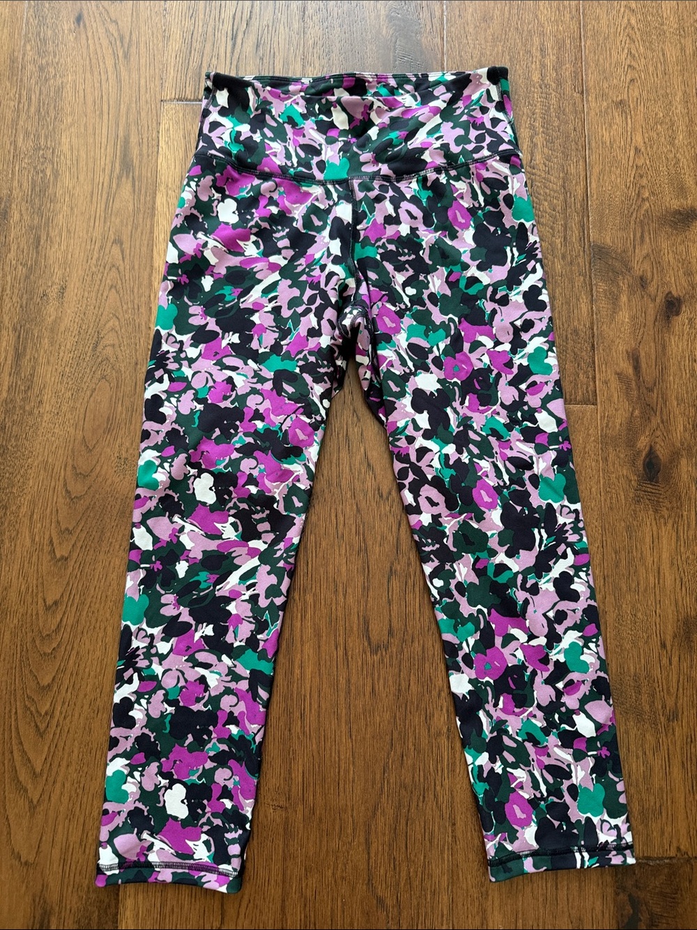 Old navy Floral Active Leggings - Purple & Green